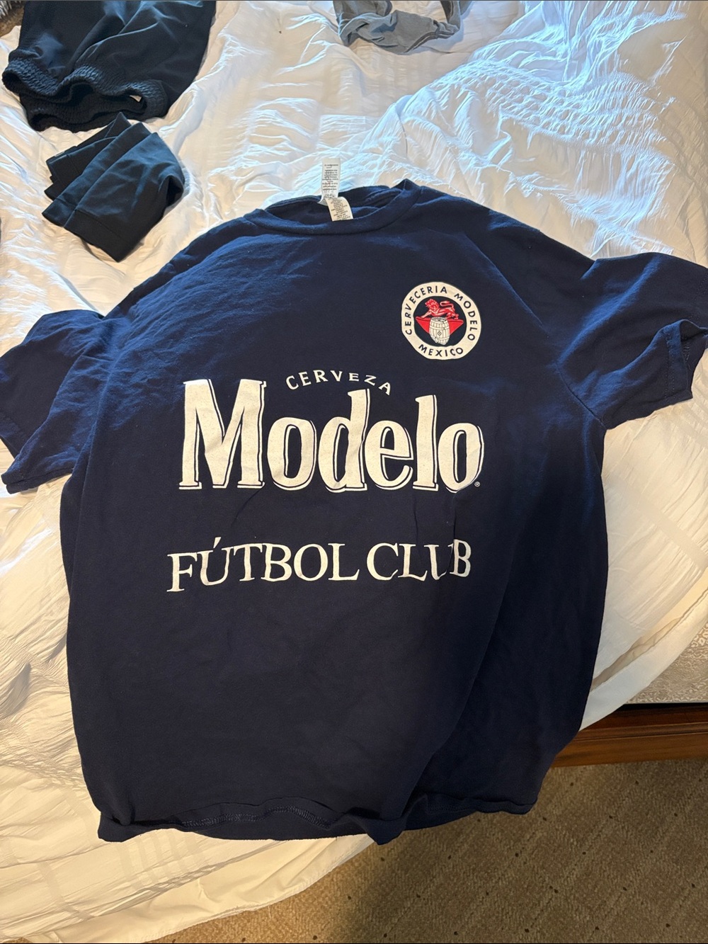 Navy Blue Modelo Fútbol Club Tee